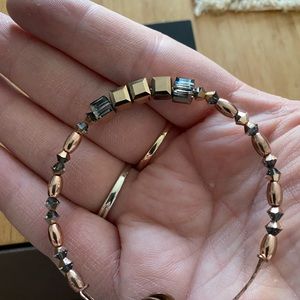 Alex and Ani Swarovski Crystal Beaded Bracelet in Rose Gold